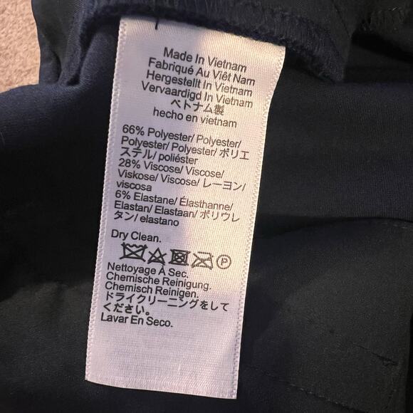 J. Crew Carreman Kate Straight Leg 4 Season Stretch Navy Blue Pants Womens 10T - Picture 5 of 9